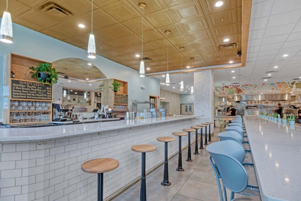 Dining counter.